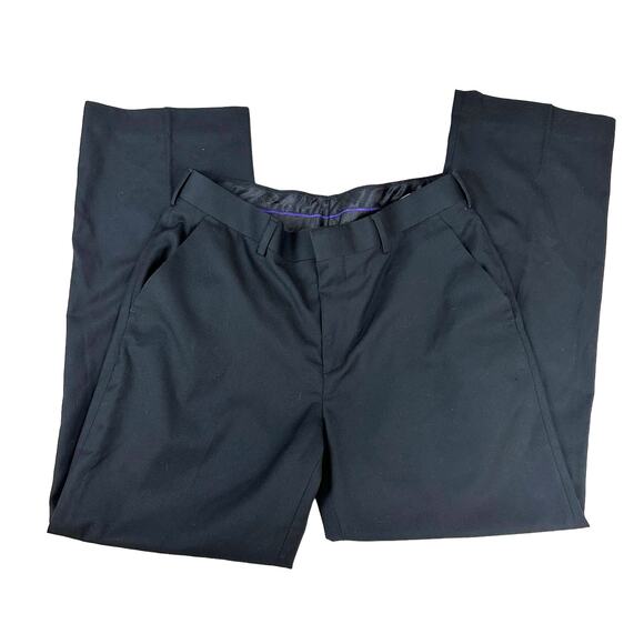 Apt. 9 Men`s Black Straight Leg Dress Pants‎ Size 32 x 30 - Picture 1 of 7
